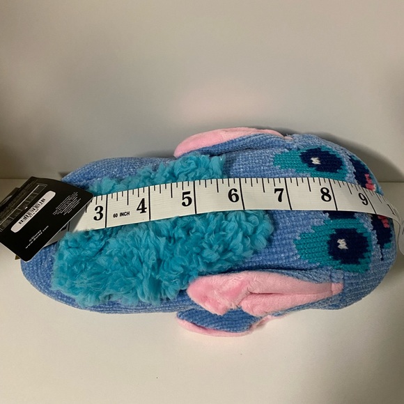 Disney Stitch Slippers Plush Sock Chenille Slip On House Shoes Size 5-10 Ohana - Picture 6 of 12